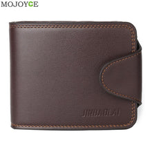 Men's  Leather Cowhide Bifold Wallet ID Credit Card Holder Men Purses Male Credit Cards Coin Pocket carteira masculina SN9