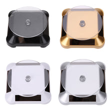 100*100*40mm New Solar Showcase 360 Turntable Rotating Jewelry Watch Ring Display Stand ABS Jewelry Holder Rack Showcase  SN9