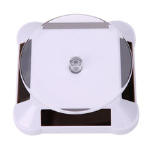 100*100*40mm New Solar Showcase 360 Turntable Rotating Jewelry Watch Ring Display Stand ABS Jewelry Holder Rack Showcase  SN9