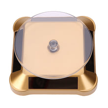 100*100*40mm New Solar Showcase 360 Turntable Rotating Jewelry Watch Ring Display Stand ABS Jewelry Holder Rack Showcase  SN9