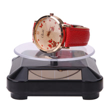 100*100*40mm New Solar Showcase 360 Turntable Rotating Jewelry Watch Ring Display Stand ABS Jewelry Holder Rack Showcase  SN9