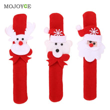 10pcs Christmas XMAS Gifts Decorations Santa Claus Elk Bear Bracelet Circle Christmas Gift for Children Christmas Ornament SN9