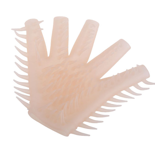 5 Fingerless Sauna / Massage Love Glove Silicone Soft Spike Gloves New  SN9