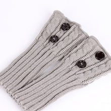 26cm Short Style Women Leg Warmers Button Crochet Knit Boot Flower Cuffs Knitting Boot Toppers Cuffs Leg Warmers SN9