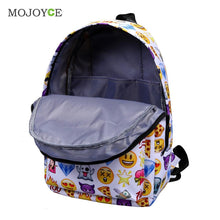 2Pcs New Fasion Emoticon Backpack Women 3D Nylon Cute Smiling Face Mochila Feminina Travel School Bag Mochila Printing Backpack SN9
