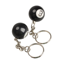 2pcs Billiard Pool Keychain Snooker Table Ball Key Ring Gift Lucky NO8  SN9