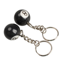 2pcs Billiard Pool Keychain Snooker Table Ball Key Ring Gift Lucky NO8  SN9