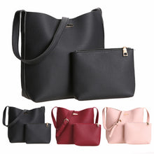 2pcs European Women PU Leather Bag Barrel Shoulder Bag Women Leather Handbag Tote Retro Women Bag Bolsa Feminina Bolso Mujer SN9