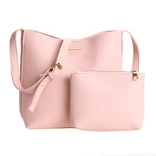 2pcs European Women PU Leather Bag Barrel Shoulder Bag Women Leather Handbag Tote Retro Women Bag Bolsa Feminina Bolso Mujer SN9