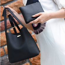 2pcs European Women PU Leather Bag Barrel Shoulder Bag Women Leather Handbag Tote Retro Women Bag Bolsa Feminina Bolso Mujer SN9