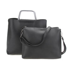 2pcs Fashion Women Leather Handbag Metal Handle Women Bag Shoulder Crossbody Bag PU Clutches Bolsa Feminina Messenger Bag  SN9