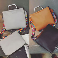 2pcs Fashion Women Leather Handbag Metal Handle Women Bag Shoulder Crossbody Bag PU Clutches Bolsa Feminina Messenger Bag  SN9