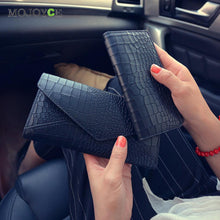 2pcs Fashion Women Stone Pattern PU Leather Wallet ID Card Holder Coin Purs Long Wallets Design Clutch Women Wallets Purse SN9