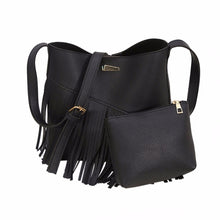 2pcs New Female Fashion PU Lether Women Bag Tassel Shoulder Crossbody Bag Retro Women Leather Handbags Women Messenger Bag SN9