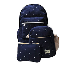 3 pcs Canvas Backpack Women Korean Shoulder Bag Spots Rucksack Bolsa Travel Satchel School Bag for Teenage Mochila Feminina SN9