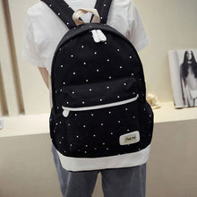 3 pcs Canvas Backpack Women Korean Shoulder Bag Spots Rucksack Bolsa Travel Satchel School Bag for Teenage Mochila Feminina SN9