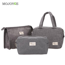 3pcs Makeup Bag Cosmetic Bag Travel Case Toiletry Storage makeup Organizer Handbag Abrasive Cloth Makeup Case make up bag SN9