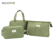 3pcs Makeup Bag Cosmetic Bag Travel Case Toiletry Storage makeup Organizer Handbag Abrasive Cloth Makeup Case make up bag SN9