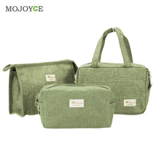 3pcs Makeup Bag Cosmetic Bag Travel Case Toiletry Storage makeup Organizer Handbag Abrasive Cloth Makeup Case make up bag SN9