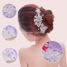 4pcs Crystal New Lace Pearl Flower Party Bridal Headband Hair Band Tiara Pearl Jewelry  SN9