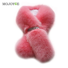 94cm Women Fur Scarf Faux Rabbit Fur Scarves Warm Fashion Accessories Lady Solid Color Ring Scarves Neck Warmers Collar SN9