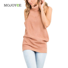 Backless Sleeveless Women Sweaters and Pullovers Turtleneck Knitted Regular Sweater Cardigan Women Pullover Tops Cardigans  SN9