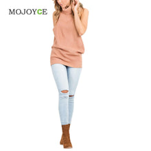 Backless Sleeveless Women Sweaters and Pullovers Turtleneck Knitted Regular Sweater Cardigan Women Pullover Tops Cardigans  SN9