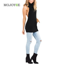 Backless Sleeveless Women Sweaters and Pullovers Turtleneck Knitted Regular Sweater Cardigan Women Pullover Tops Cardigans  SN9