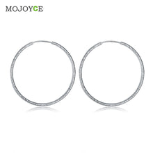 Big Circle Earrings Elegant Silver-plated Earrings fashion  SN9