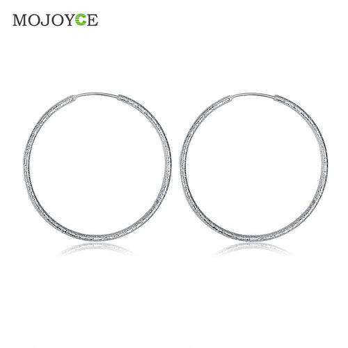 Big Circle Earrings Elegant Silver-plated Earrings fashion  SN9