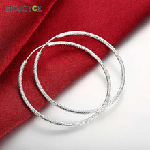 Big Circle Earrings Elegant Silver-plated Earrings fashion  SN9
