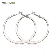 Big Circle Earrings Elegant Silver-plated Nickle 18K  Gold Plated Earrings  SN9