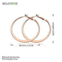 Big Circle Earrings Elegant Silver-plated Nickle 18K  Gold Plated Earrings  SN9