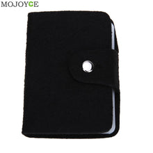 Black Business Cards Wallet Simplle Bag High Capacity Bank Credit Card ID Card Holder Pouch Case Bag Wallet Holder Money Bags SN9