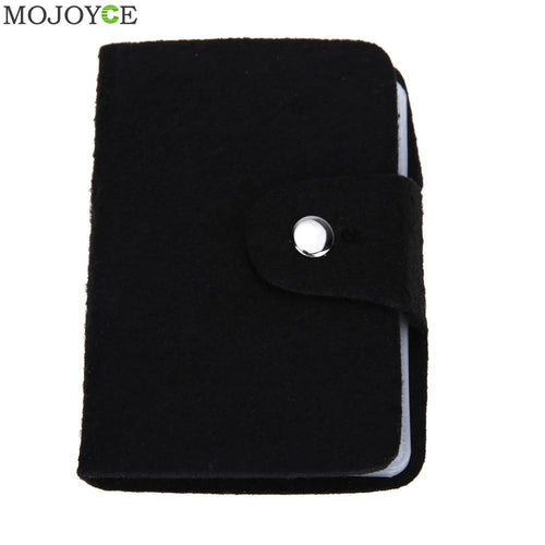 Black Business Cards Wallet Simplle Bag High Capacity Bank Credit Card ID Card Holder Pouch Case Bag Wallet Holder Money Bags SN9