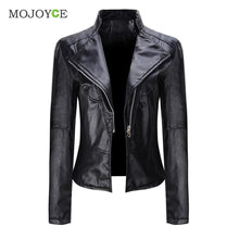 Black Slim Motorcycle Zipper Jacket Soft PU Leather Short Biker Coat Outwear Biker Jacket Jaqueta Feminina Damen Jacket Women SN9