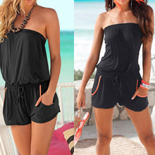 Bohemia Beach Holiday Off Shoulder Jumpsuits Bodysuit Rompers Womens Jumpsuit Combinaison Femme Playsuit Overalls  SN9