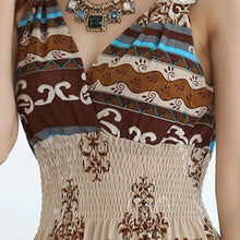 Bohemia Printing Dress Boho Beach Resort Long Dress Vestidos V-neck Lace Hook Flower One Size Women Dress Vestido SN9