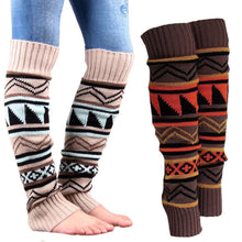Bohemia Women Ladies Crochet Boot Cuffs Long Knit Boot Socks Leg Warmers Fall Boots Toppers Mixed Color Gaiters SN9