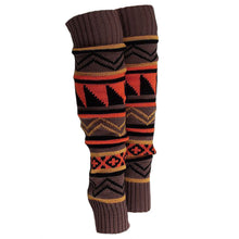 Bohemia Women Ladies Crochet Boot Cuffs Long Knit Boot Socks Leg Warmers Fall Boots Toppers Mixed Color Gaiters SN9