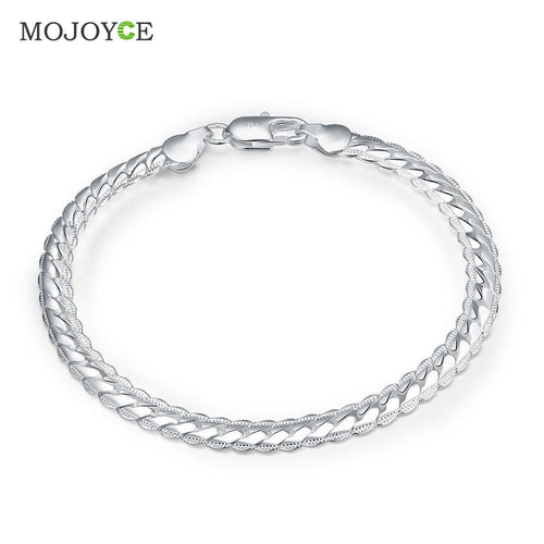 Bracelet Silver Plated Fashion Jewelry 5MM New Style Bangle Chain Bracelet legant Fashion Silver Plated SN9