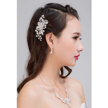 Bride high-end Manual Rhinestone Flower Hair Comb My Hair Adorn Article Exquisite Crystal Hair Jewelry Weeding Hairwears  SN9