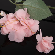 Bueaty Pink Silk Flowers With Pearls Tiara Comb Bride Headwear Wedding Bridal Hair Accessories Fine Jewelry with Hair Comb SN9