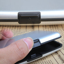 Business ID Name Credit Card Wallet Holder Aluminum Metal Case Box Waterproof 1S SN9