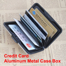 Business ID Name Credit Card Wallet Holder Aluminum Metal Case Box Waterproof 1S SN9