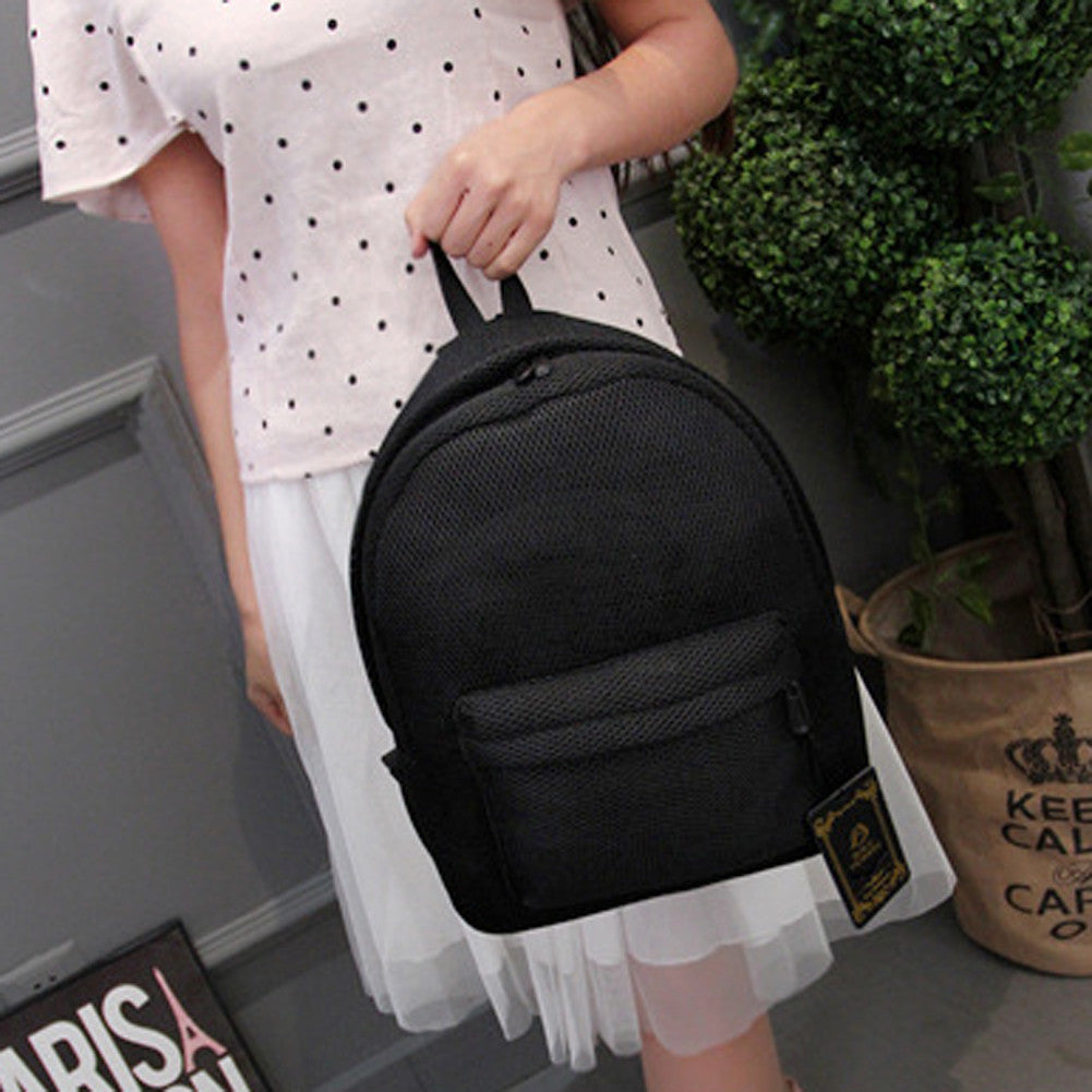 Candy Color Backpack School Bags For Teenagers Casual Gridding Bag Mochila Backpack Women Ladies Satchel Shoulder Rucksack  SN9