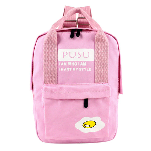 Candy Color Canvas Backpack Women Shoulder School Bags for Teenagers Rucksacks for Girls Bagpack Bolsa Mochila Feminina  SN9