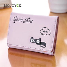 Candy Color Women Wallets Girl Purse Card Holder Cartoon PU Leather Clutch Bag Handbag carteira Womens Wallets and Purses SN9