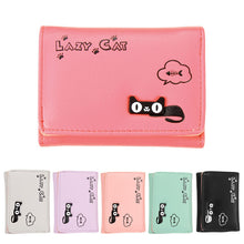 Candy Color Women Wallets Girl Purse Card Holder Cartoon PU Leather Clutch Bag Handbag carteira Womens Wallets and Purses SN9