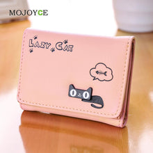 Candy Color Women Wallets Girl Purse Card Holder Cartoon PU Leather Clutch Bag Handbag carteira Womens Wallets and Purses SN9